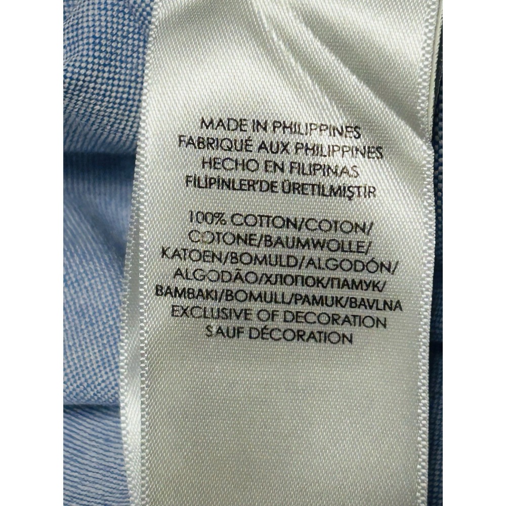 Ralph Lauren Mens 3XLT Light Blue Button Down Long Sleeve Shirt  Classic Fit - Picture 6 of 9